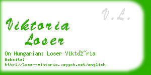 viktoria loser business card